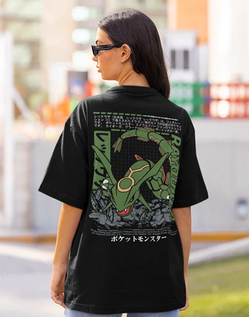 RAYQUAZA Pokemon Anime Premium Heavy Oversized T-Shirt