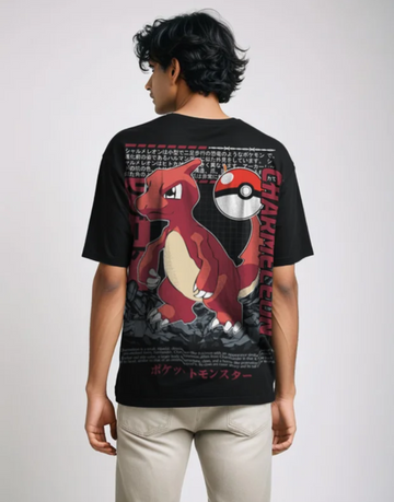 Charmeleon Pokémon Premium Heavy Oversized T-Shirt