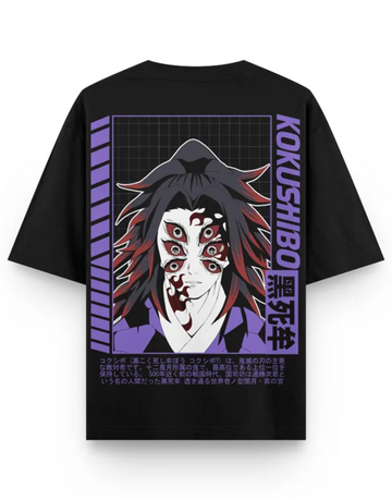 Upper Moon One Kokushibo Anime Premium Heavy Oversized T-Shirt