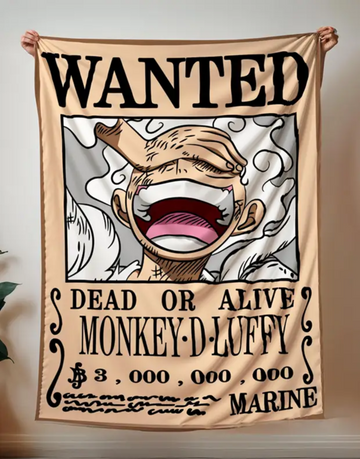 One Piece Wanted Poster: Monkey D.Luffy Tapestry