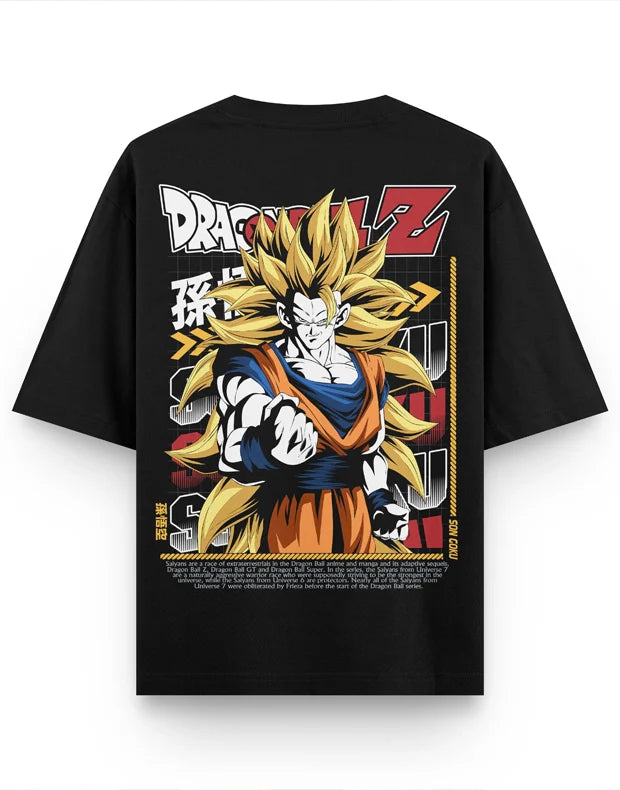 Dragon Ball Super Goku Anime Premium Heavy Oversized T-Shirt