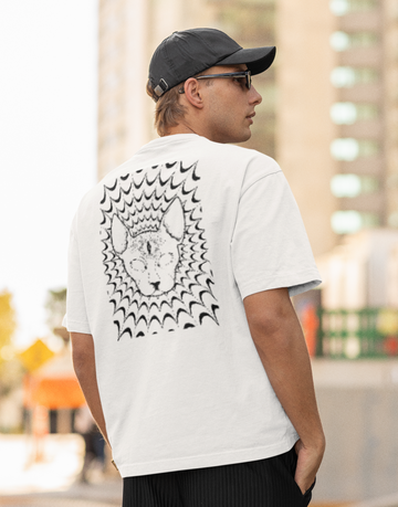 Third eye cat Premium Heavy Oversized T-Shirt