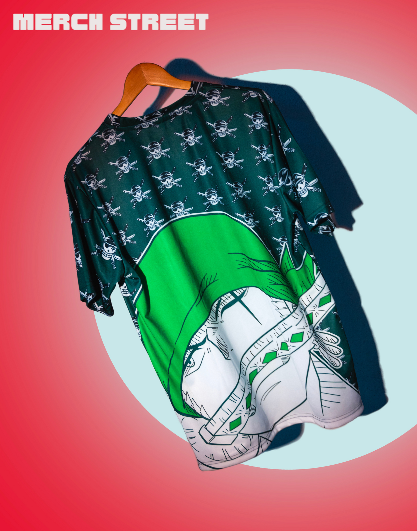 One Piece: Roronoa Zoro x Jolly Roger Oversized T-Shirt