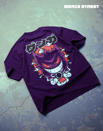 Gengar Pokemon Premium Heavy Oversized T-Shirt