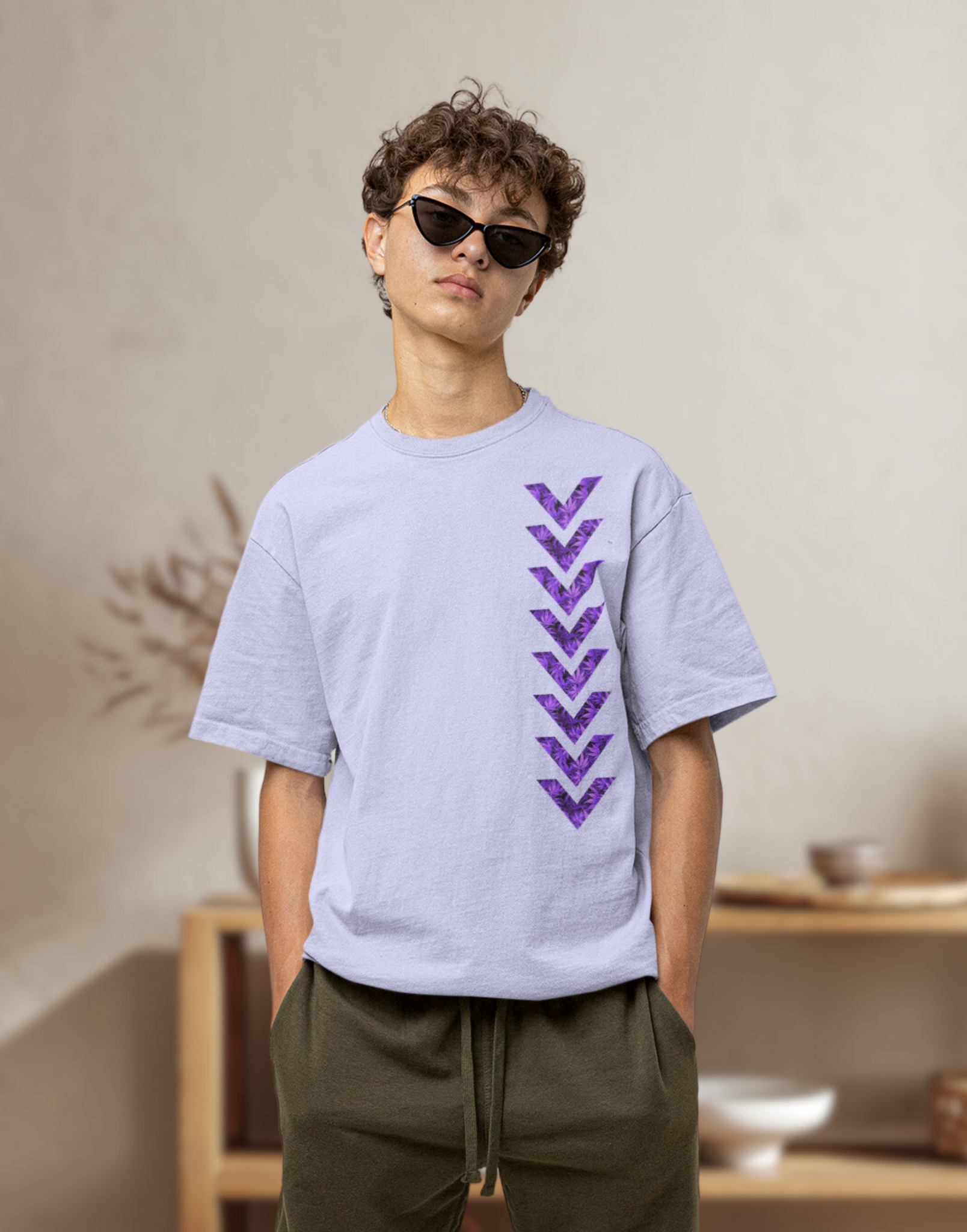 Arrowdown Graphic printed Premium Heavy Oversized T-Shirt
