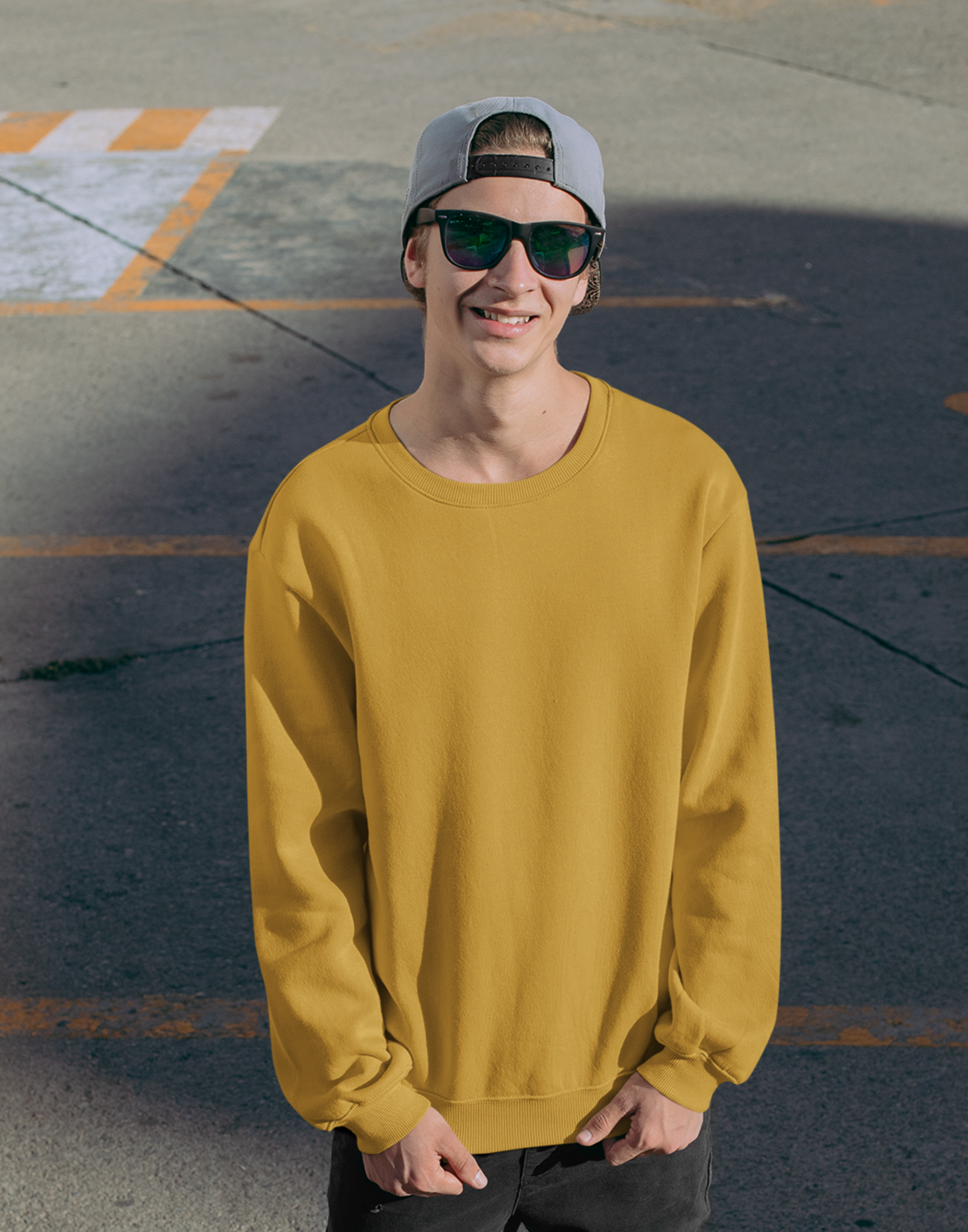 Classic Cotton Fleece Solid Sweatshirt