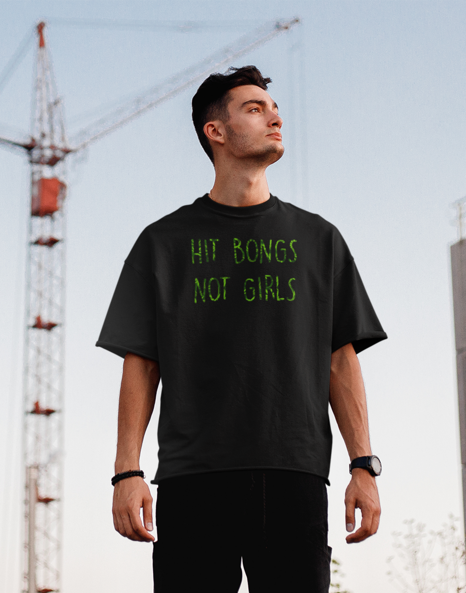 Hit Bongs Premium Heavy Oversized T-Shirt