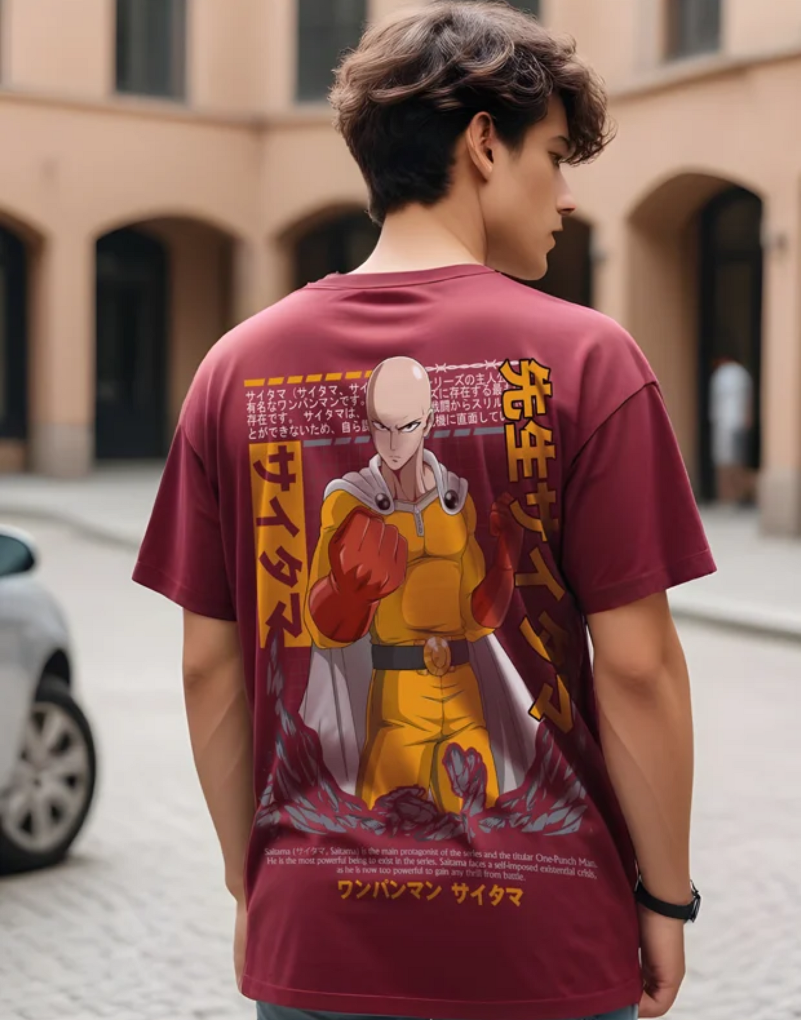 One Punch Man Premium Heavy Oversized T-Shirt