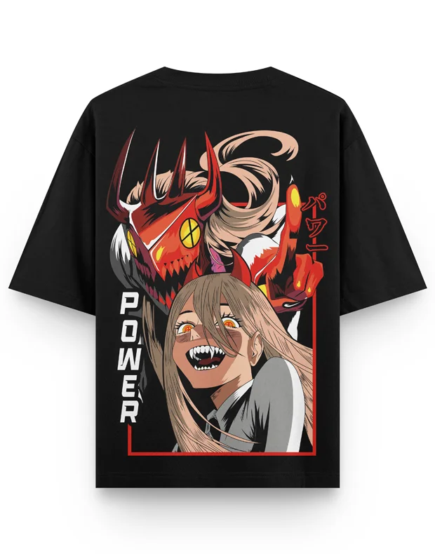Power Chainsaw Man Premium Heavy Oversized T-Shirt